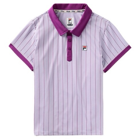 Fila Performance Iconic BB1 Girls' Tennis Polo - Orchid Petal / Purple - Picture 1 of 3
